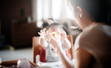 feed baby at home